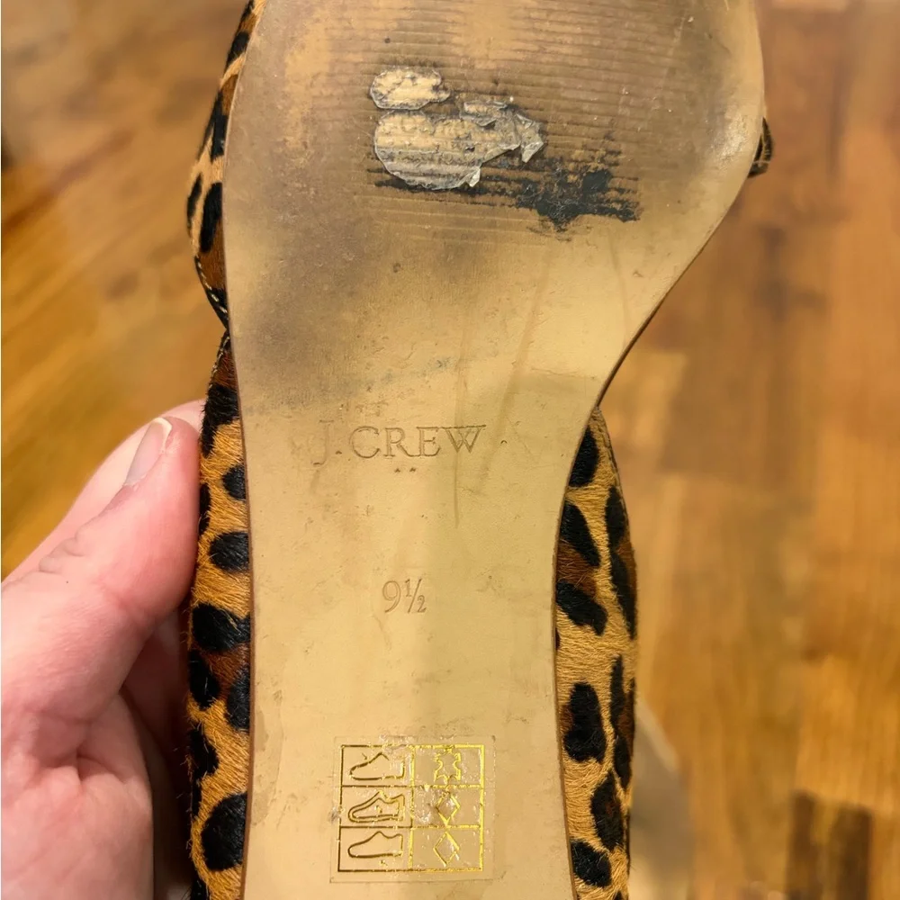 J. Crew Tan and Black Leopard Flats - Picture 8 of 8